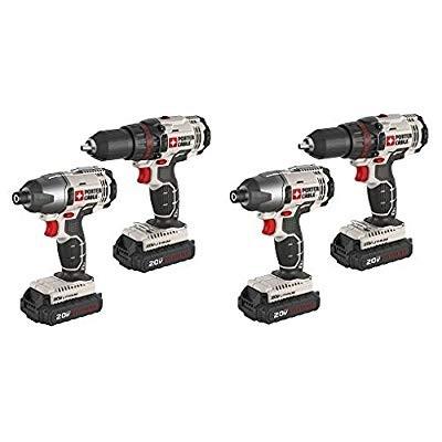 PORTER-CABLE PCCK604L2 20V Max Lithium Ion 2-Tool Combo Kit (2 of Each