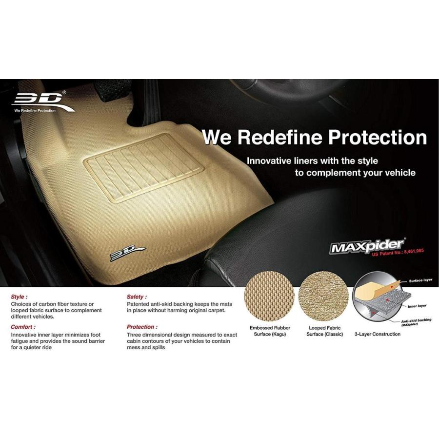 個数限定販売 3D MAXpider L1HD04801501 Custom Fit All-Weather Kagu Series Floor Mats