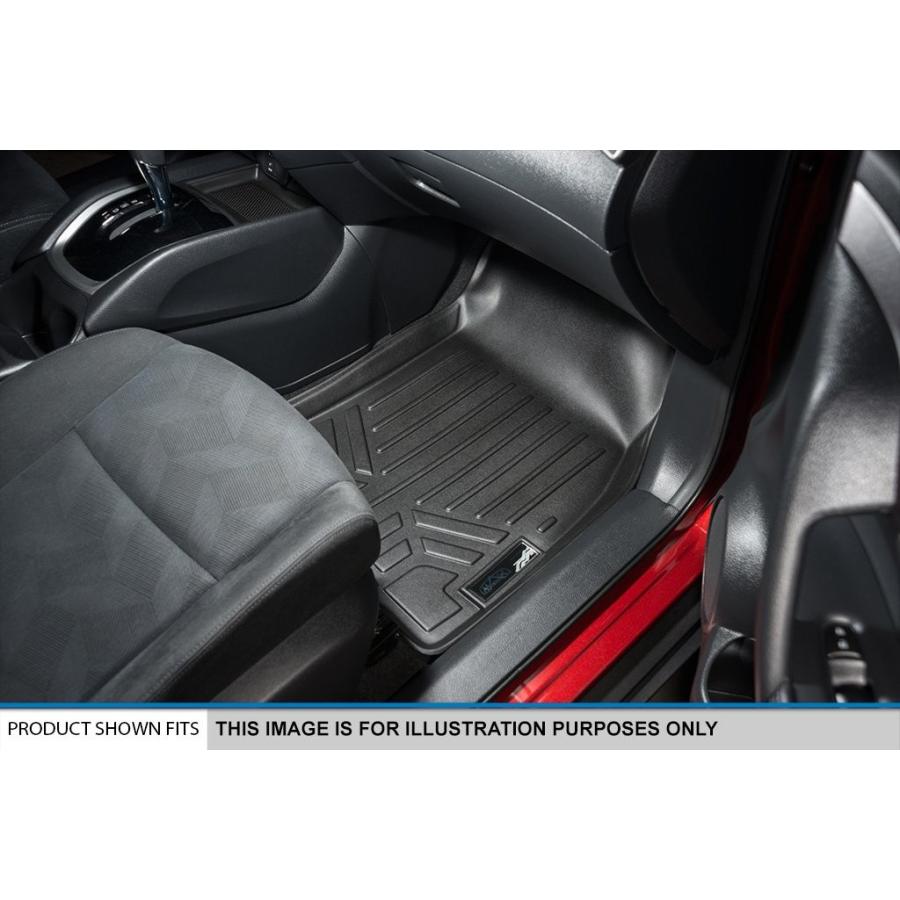 MAXLINER Floor Mats 2 Rows and Cargo Liner Set Black for 2018-2019 For