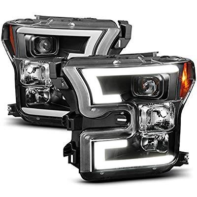 ピックアップ特集 For 15-17 Ford F-150 F150 Factory LED DRL Tube Type Black Bazel Projec