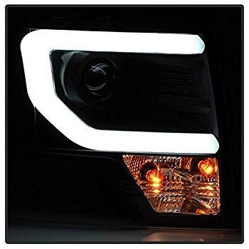 ACANII - For Halogen Type 2009-2014 Ford F150 LED Tube Black Housing P