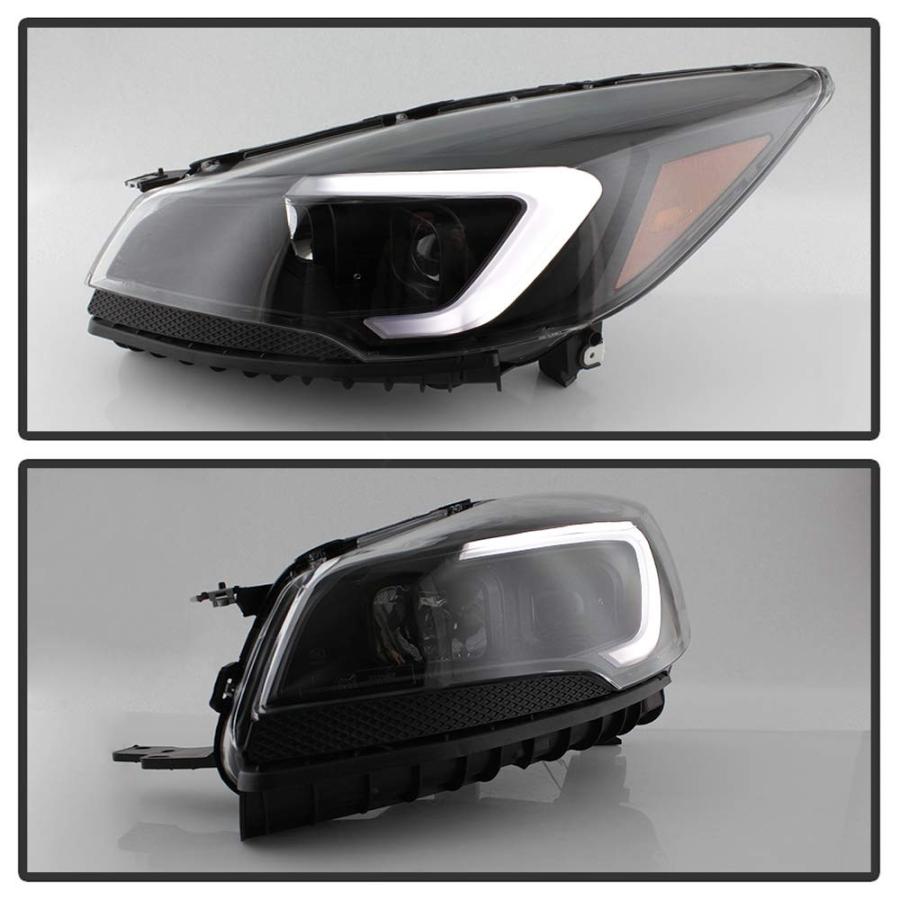 ACANII - For 2013-2016 Ford Escape LED Light Tube Black Projector Head