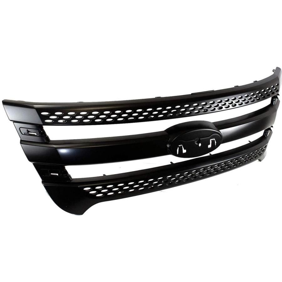 【人気No.1】 Grille Assembly Compatible with 2011-2015 Ford Explorer Plastic Painte