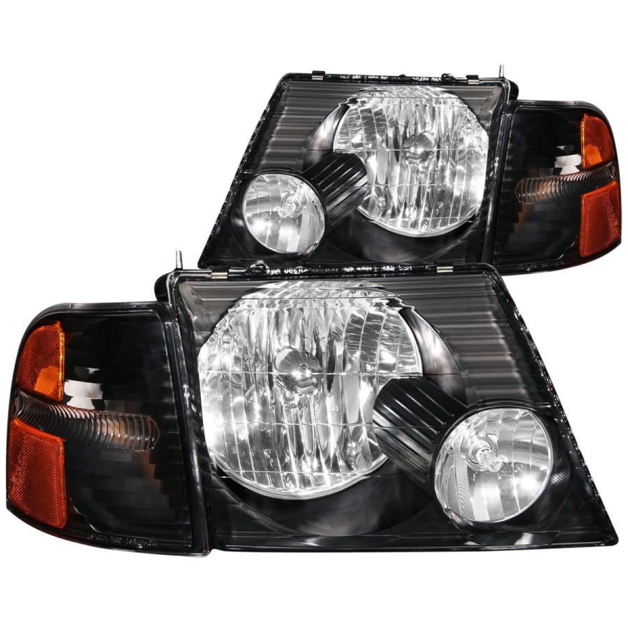 Anzo USA 111071 Ford Explorer Black With Amber Reflectors Headlight As