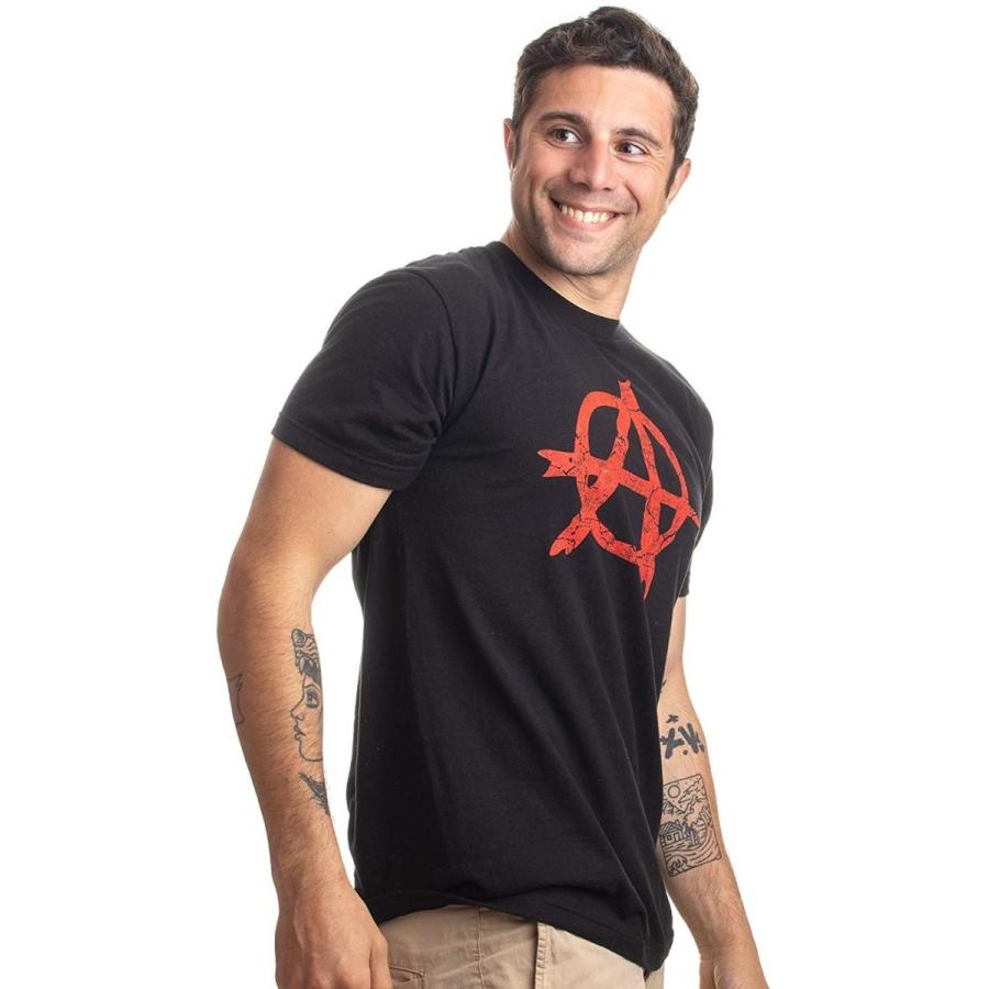 宅配買取 Anarchy Distressed Symbol Unisex T-Shirt/Anarchist， Punk， Riot， Disord