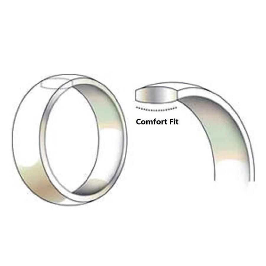 Mens Tungsten Diamond Band (0.15 carats， H-I I2) 【希望者のみ