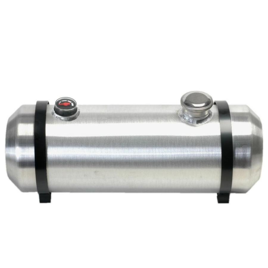 10 Inches X 26 Spun Aluminum Gas Tank 8.25 Gallons With Sight Gauge An