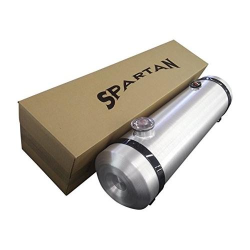 8x30 End Fill Spun Aluminum Round Gas Tank w/Site Gauge 6 gallon 1/2