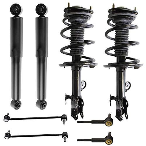 Detroit Axle - Front Strut w/Coil Springs， Rear Shocks Absorbers & Swa