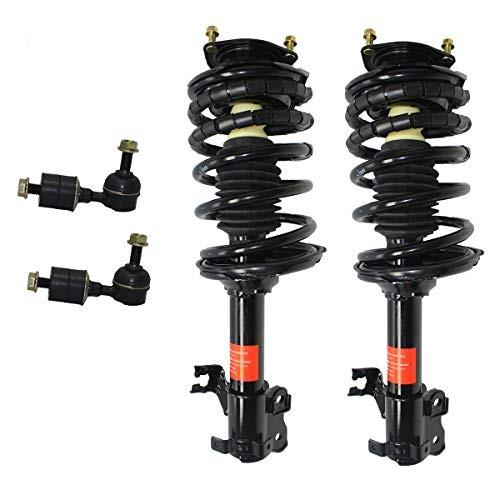 Detroit Axle - Front Strut w/Coil Springs & Sway Bar Links for 1993-19