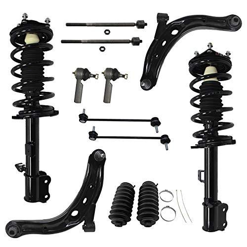 Detroit Axle - 12pc Front Struts w/Coil Spring， Lower Control Arms w/B