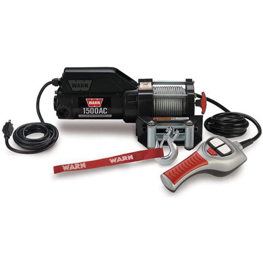 WARN 85330 1500AC 120V Electric Utility Winch - 1，500 lbs. Capacity