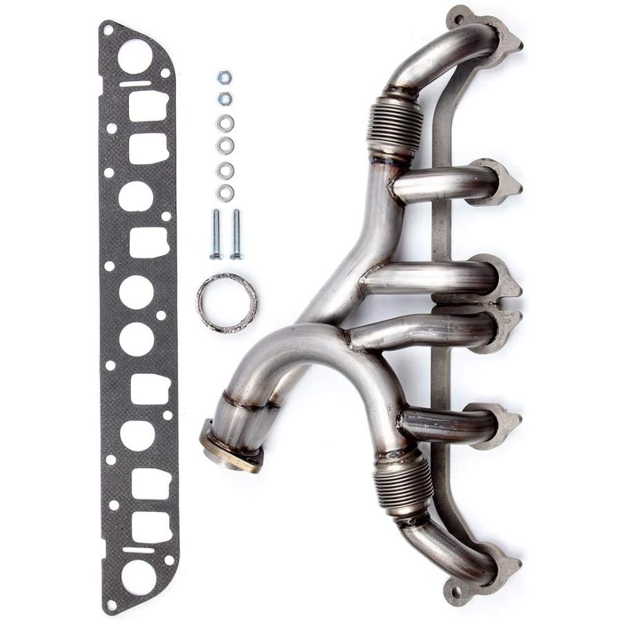 cciyu Stainless Steel Exhaust Manifold Kit Fits 19911999 Jeep Cheroke