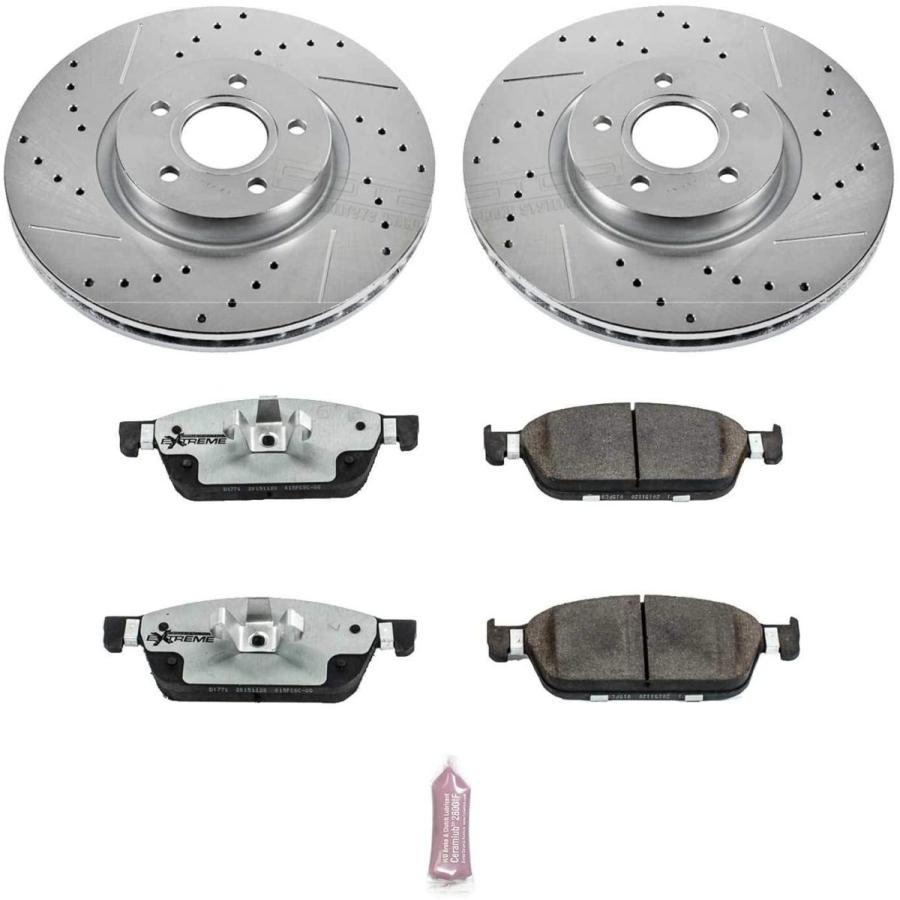 売り出し超特価 Power Stop K7208-26 Front Z26 Street Warrior Brake Kit Ford