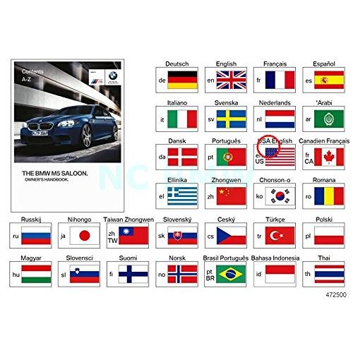 BMW Genuine Owners Manual For F10 M5｜hal-proshop2