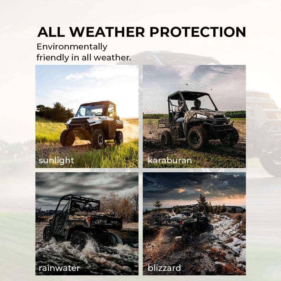 UTV Floor Mats, Front Floor Mat liner Compatible for Polaris Ranger XP