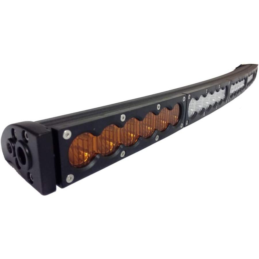 AngelMa 32'' Dual Color Amber/White Cree LED Light Bar Offroad strobof｜hal-proshop2｜02