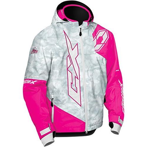 Castle X Stance Youth Snowmobile Jacket - Alpha Gray/Pink Glo (LRG)