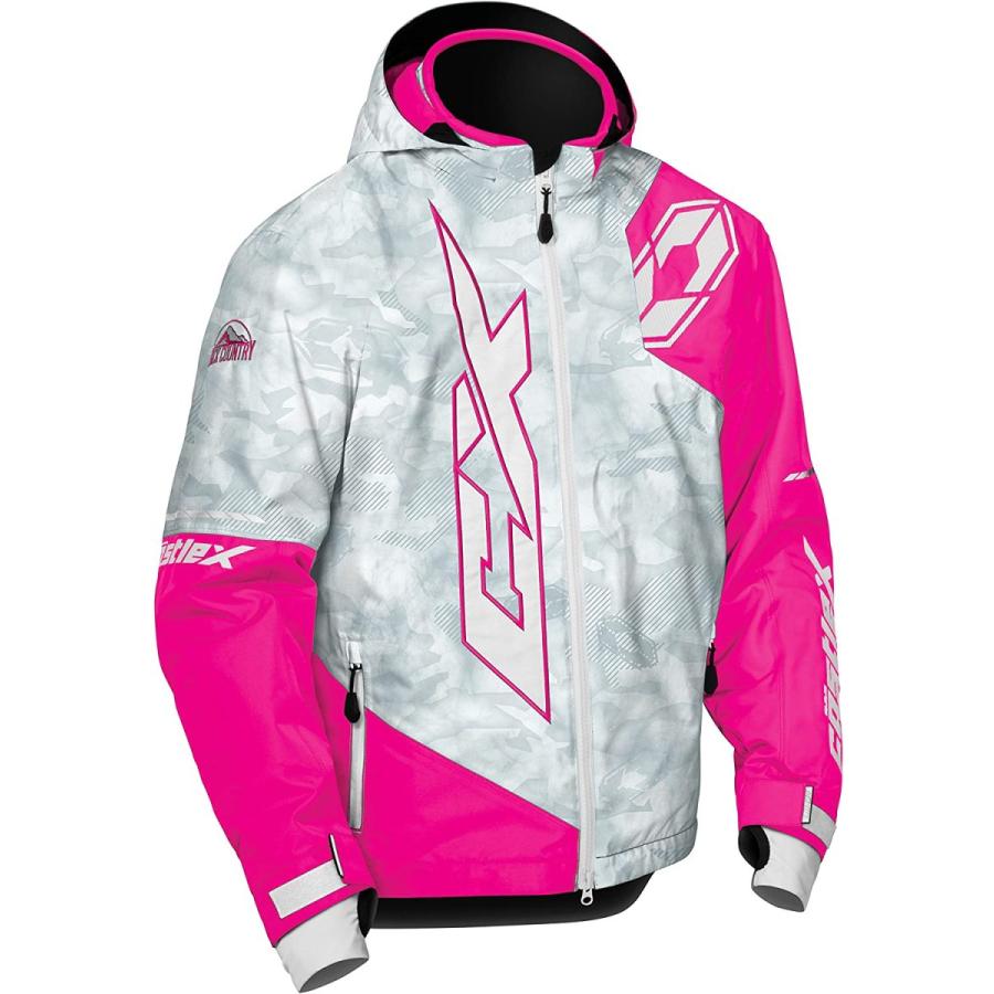 安価 Castle X Stance Youth Snowmobile Jacket - Alpha Gray/Pink Glo (LRG)