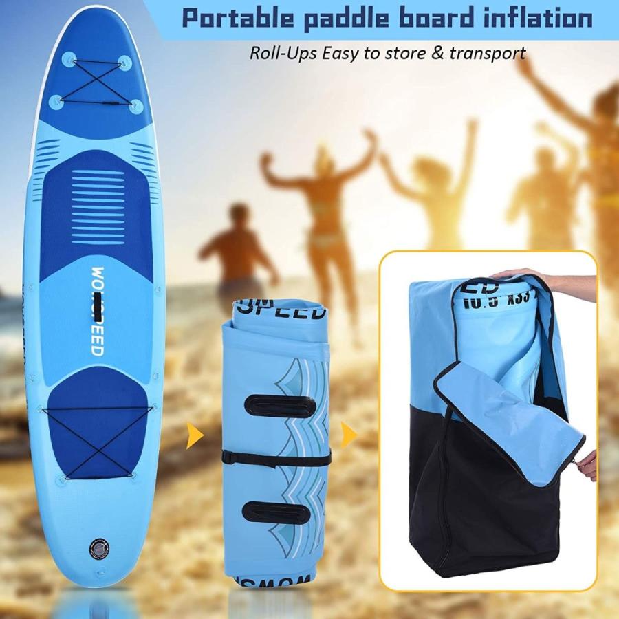 Hemousy Stand Up Paddle Board,10.5'×33"×6" Inflatable Paddle Boards 28｜hal-proshop2｜09