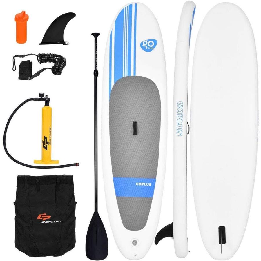 Goplus Inflatable 10' StandUp Paddle Board Package w/ Leash Fin Adjust｜hal-proshop2｜03