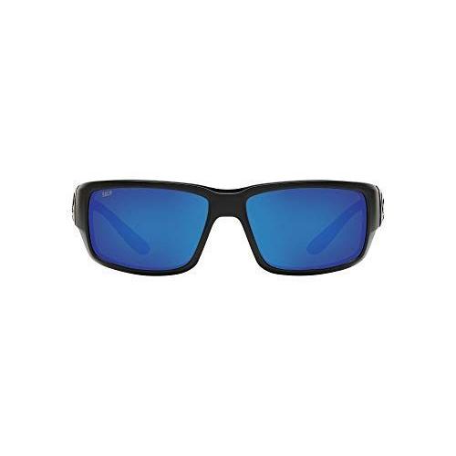 激安オンラインセール Costa Del Mar Men´s Fantail 580P Polarized Rectangular Sunglasses， Bla