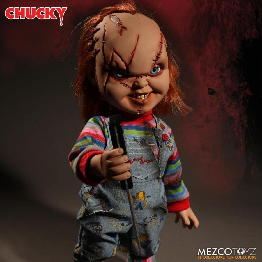 オンラインストア廉価 Mezco Toyz Child´s Play Talking Mega Scale Chucky Action Figure， 15