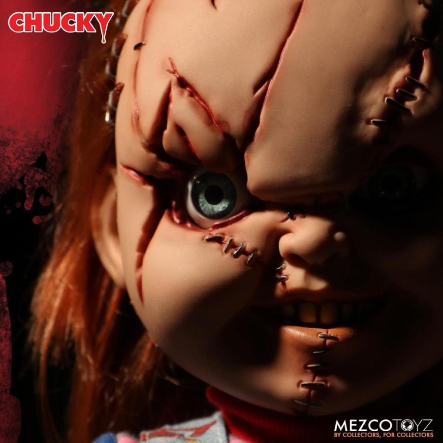 オンラインストア廉価 Mezco Toyz Child´s Play Talking Mega Scale Chucky Action Figure， 15