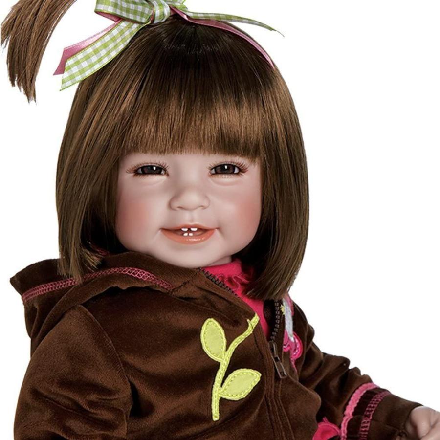Adora Toddler Doll Workout Chic with sporty brown velour two piece and