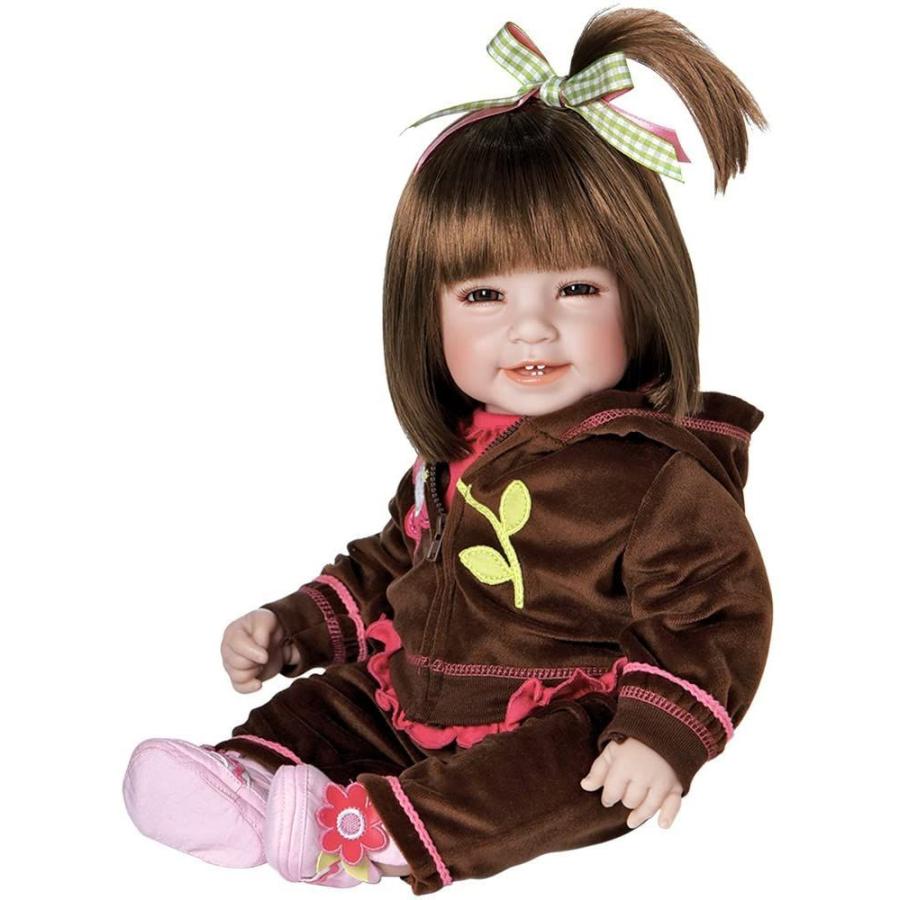 期間限定！最安値挑戦 Adora Toddler Doll Workout Chic with sporty brown velour two piece and