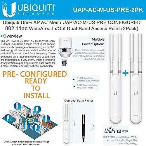 Rendition mode gentage Ubiquiti UniFi AP AC Mesh UAP-AC-M-US 2 Units Pre-Configured Indoor/Ou  :20210518163853-00146-u:HALプロショップ2 - 通販 - Yahoo!ショッピング