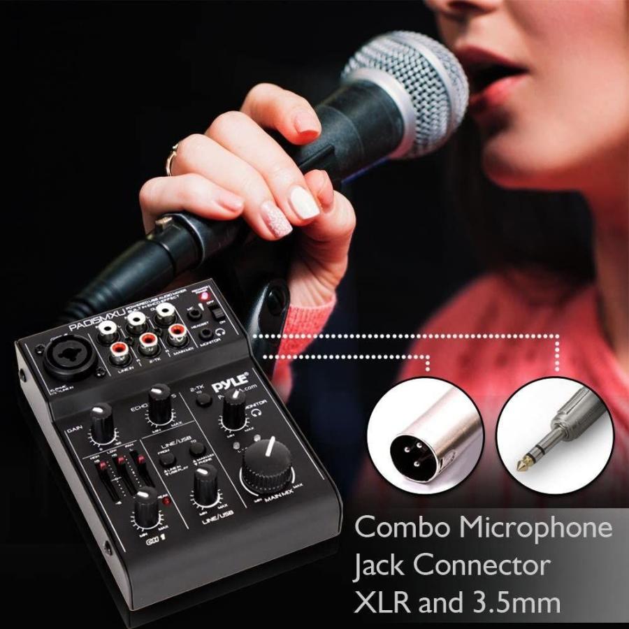 高評価なギフト Pyle - PC RCA USB DJ Audio Audio Mixer DJ for