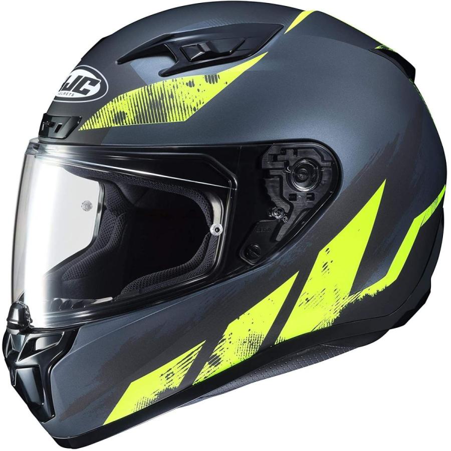 HJC Helmets i10 Rank Helmet Semi-Flat Hi-Viz Yellow (MC-3HSF) (Yellow,｜hal-proshop2｜02