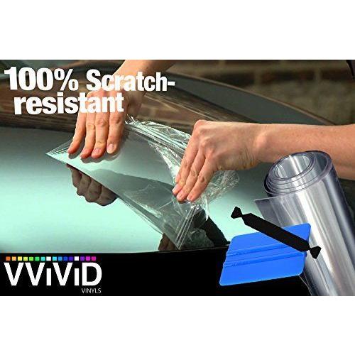 VViViD Clear Paint Protection Bulk Vinyl Wrap Film Including 3M Squeeg