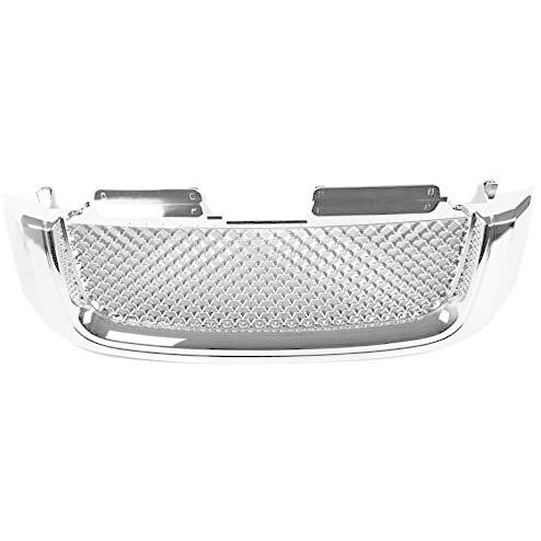ZMAUTOPARTS For GMC Envoy Mesh Style Front Upper Hood Grille Chrome