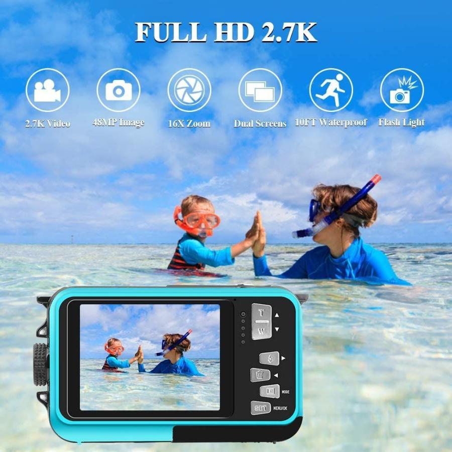 Waterproof Digital Camera Underwater Camera Full HD 2.7K 48 MP Video R｜hal-proshop2｜05