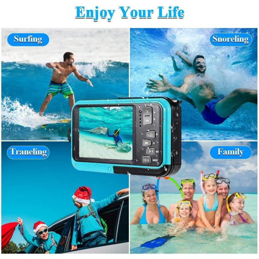 Waterproof Digital Camera Underwater Camera Full HD 2.7K 48 MP Video R｜hal-proshop2｜08