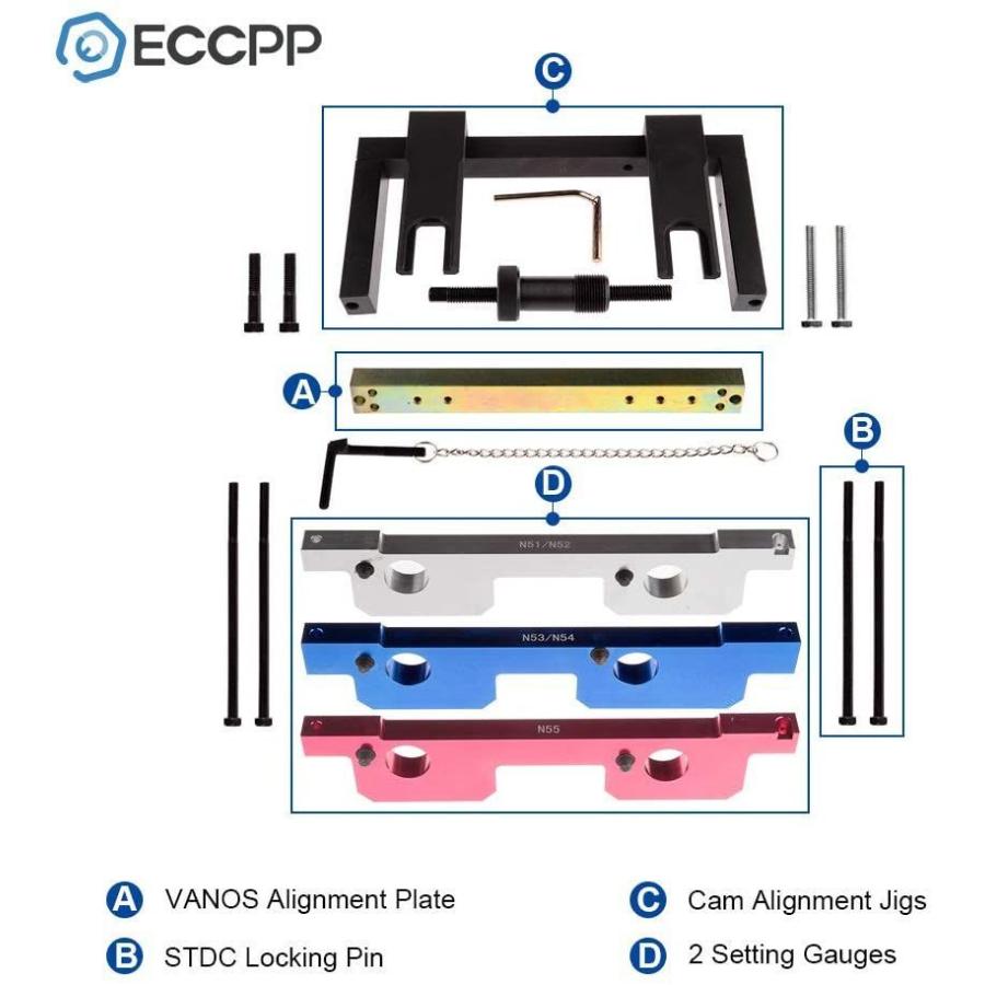 ECCPP Automotive Engines Camshaft Crankshaft Timing Vanos Alignment Lo｜hal-proshop2｜06