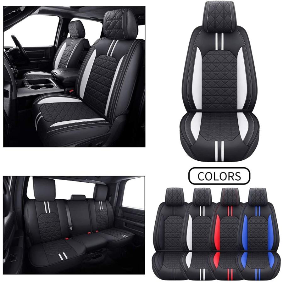 YIERTAI Dodge Seat RAM Seat Covers Fit for 2009 2021 Dodge 1500 2010 2021 HD 2010 2021 2500