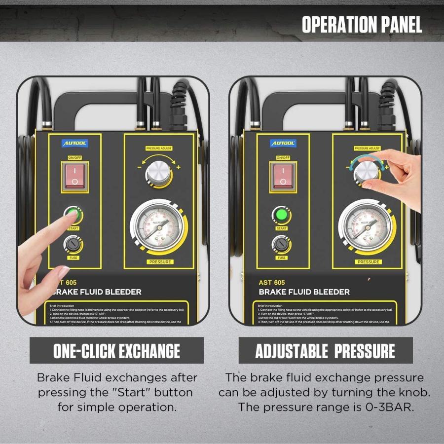 AUTOOL Brake Bleeder Kit for Easy Fluid Change, Oil Exchange Machine w｜hal-proshop2｜05