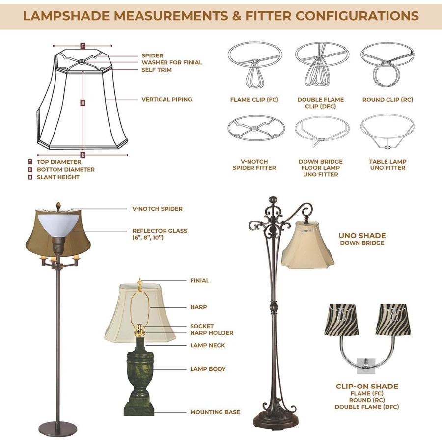 【爆買い！】 HALプロショップ2Royal Designs Modified Bell Lamp Shade, Eggshell, 12 x 20 x 15