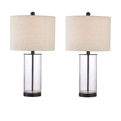 HALプロショップ2Maxax Table Lamps Set of 2, 3-Way Dimmable Glass Nightstand Lamp with - 0
