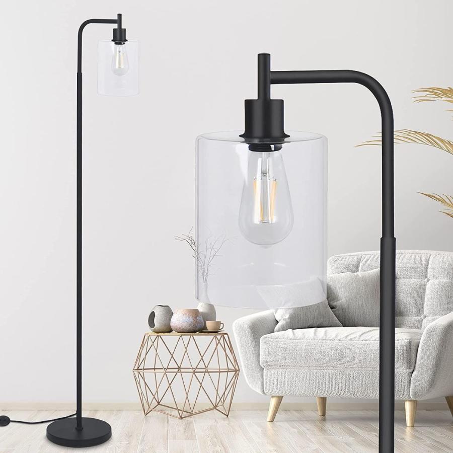 Industrial Floor Lamp for Living Room -Vicsoon Modern Standing Lamp wi