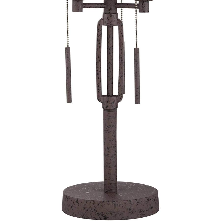 Lock Arbor Industrial Farmhouse Table Lamp Rustic Bronze Metal Cage Sh ランプシェード