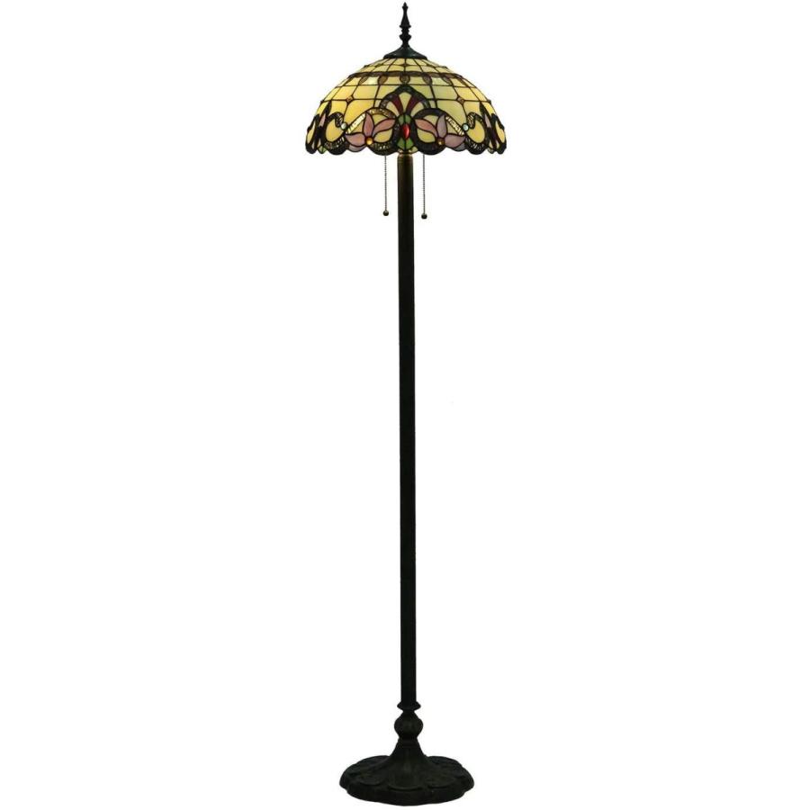 Tiffany Floor Lamp W16H66 Baroque Style Stained Glass Table Night Ligh｜hal-proshop2｜05