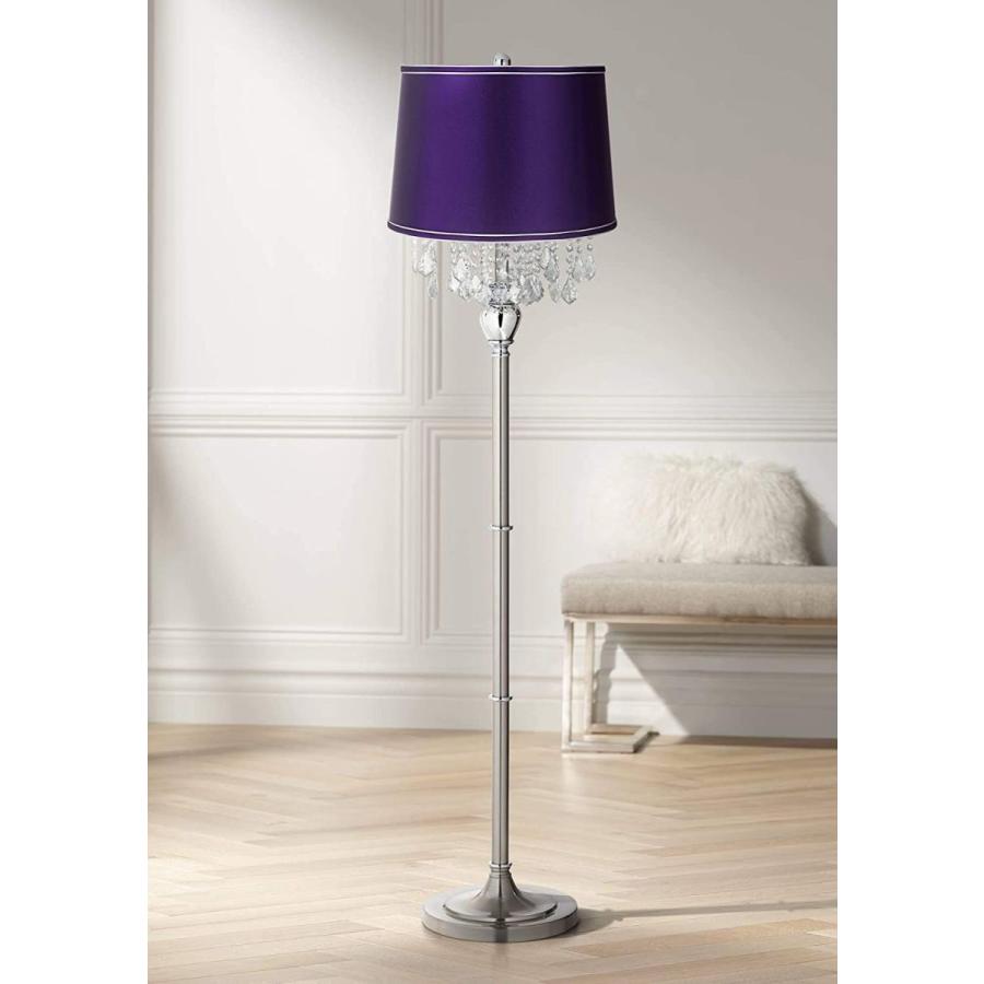Modern Contemporary Chandelier Style Floor Lamp Brushed Nickel Chrome