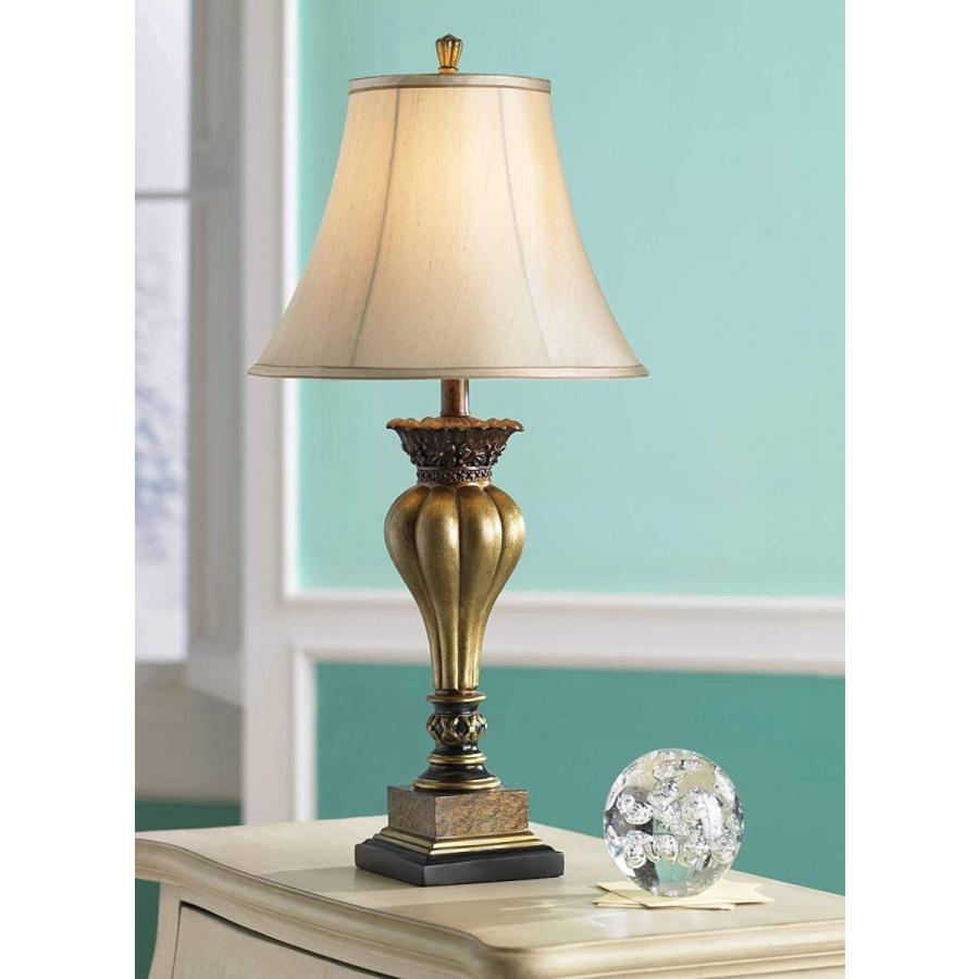 【日本限定モデル】 Table Traditional Senardo Lamp Floral and Fluting with Silhouette Vase ランプシェード