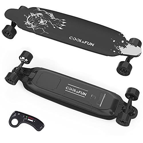 COOL&FUN Electric Skateboard with Remote Control， 400W Brushless Elect COOL&FUN Electric Skateboard with Remote Control， 400W Brushless Elect
