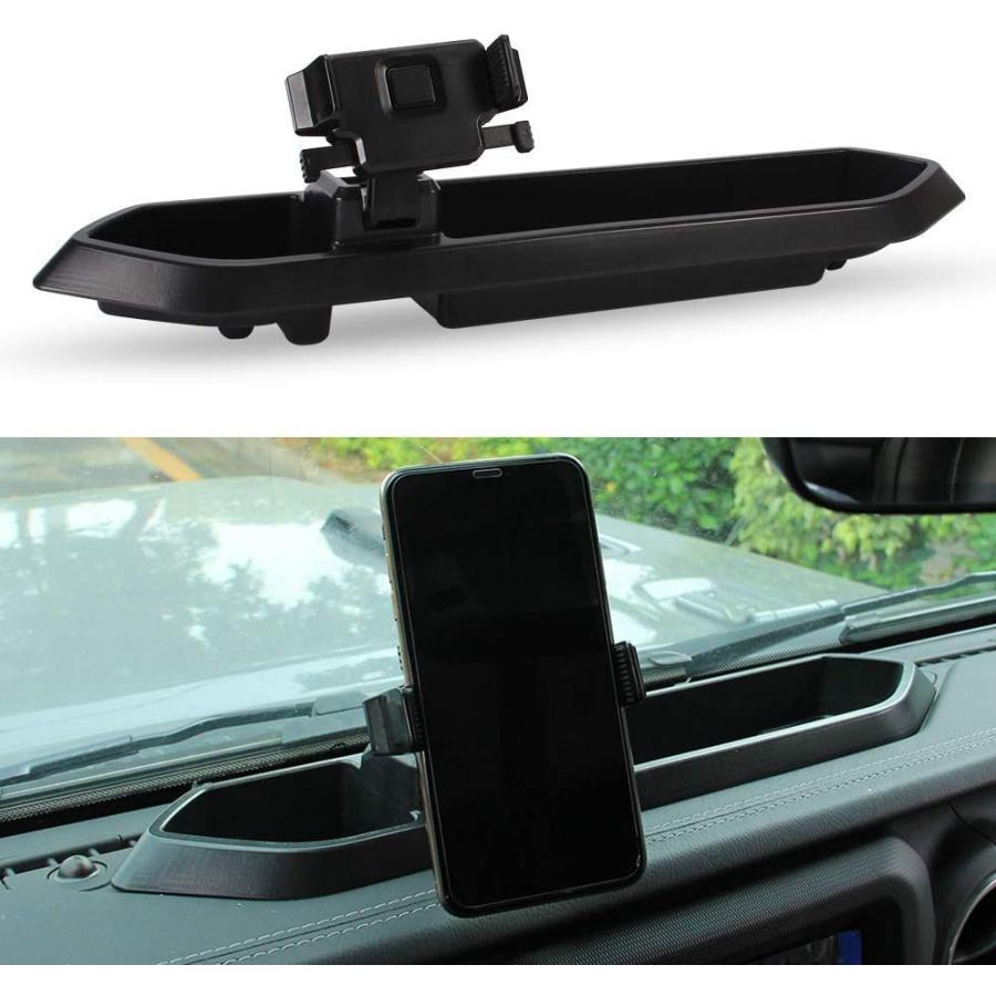 激安で販売 SUNPIE Black Dash Tray Mount Phone Holder for JL JLU 2018 2019 2020(In