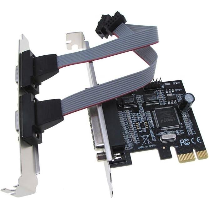 MDFLY PCI-E PCI Express Parallel LPT Serial Port Card DB25 DB9 RS232 m